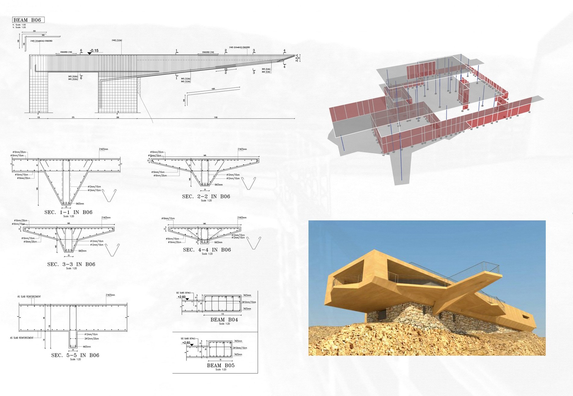 Reinforcement detailing and structural model